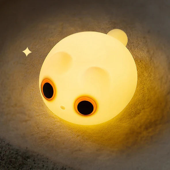 Orange LED Night Light Cat Squishy Tap Tap