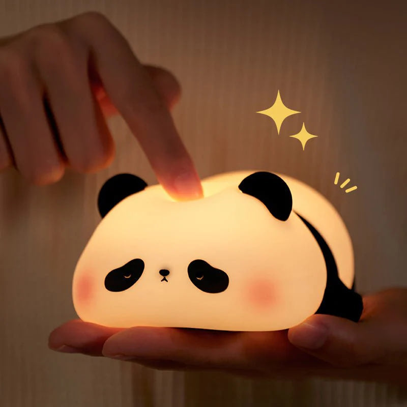 Cute LED panda night light, squishy lamp, best gift for baby and girl