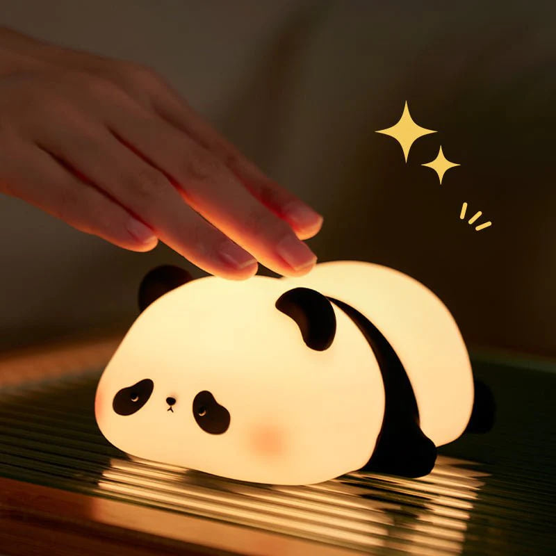 Cute LED panda night light, squishy lamp, best gift for baby and girl
