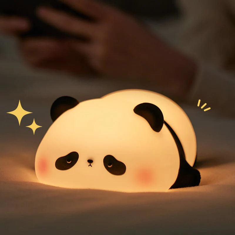 Cute LED panda night light, squishy lamp, best gift for baby and girl